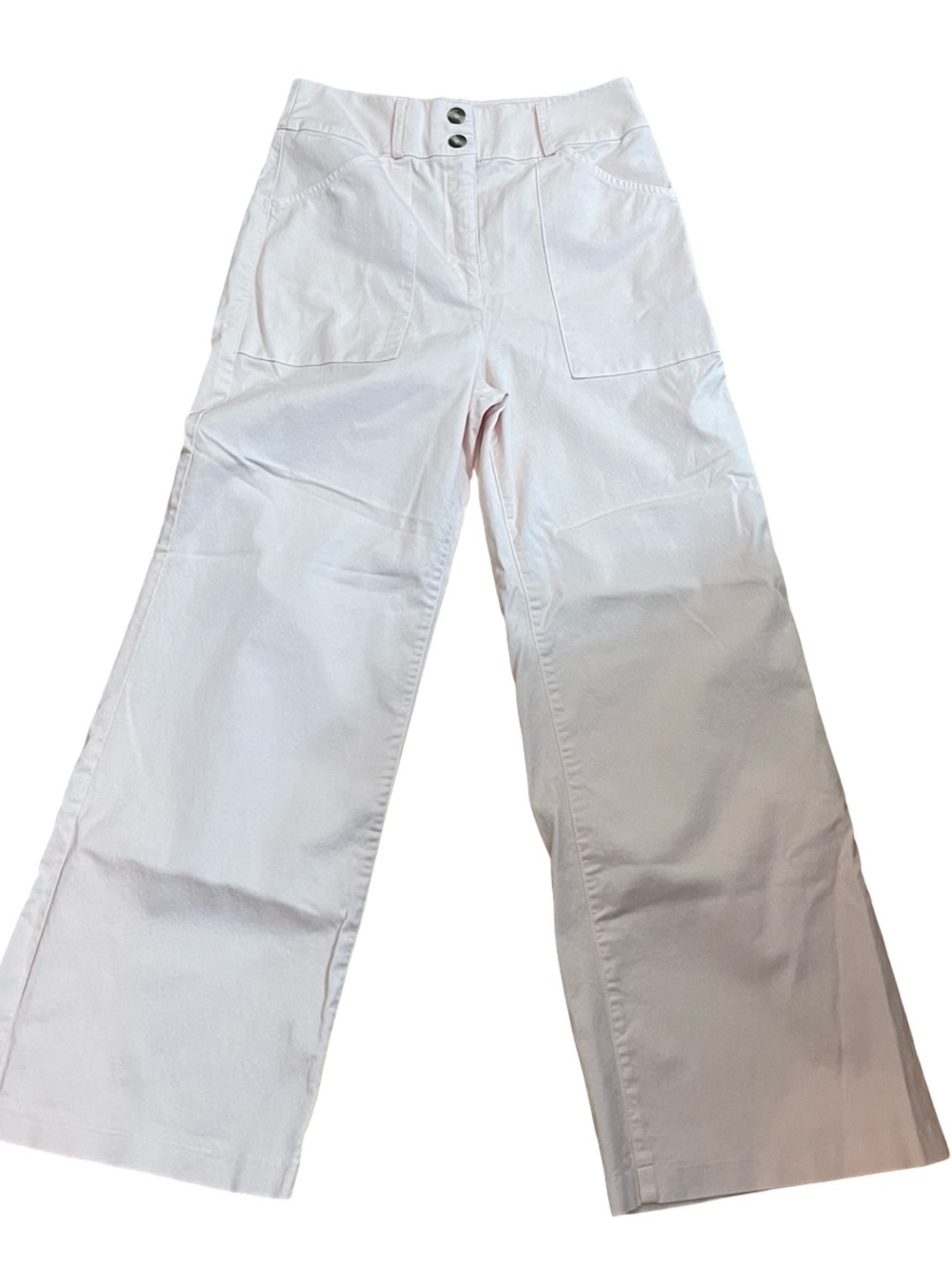 SELF CONTRAST PINK WIDE LEG PANTS